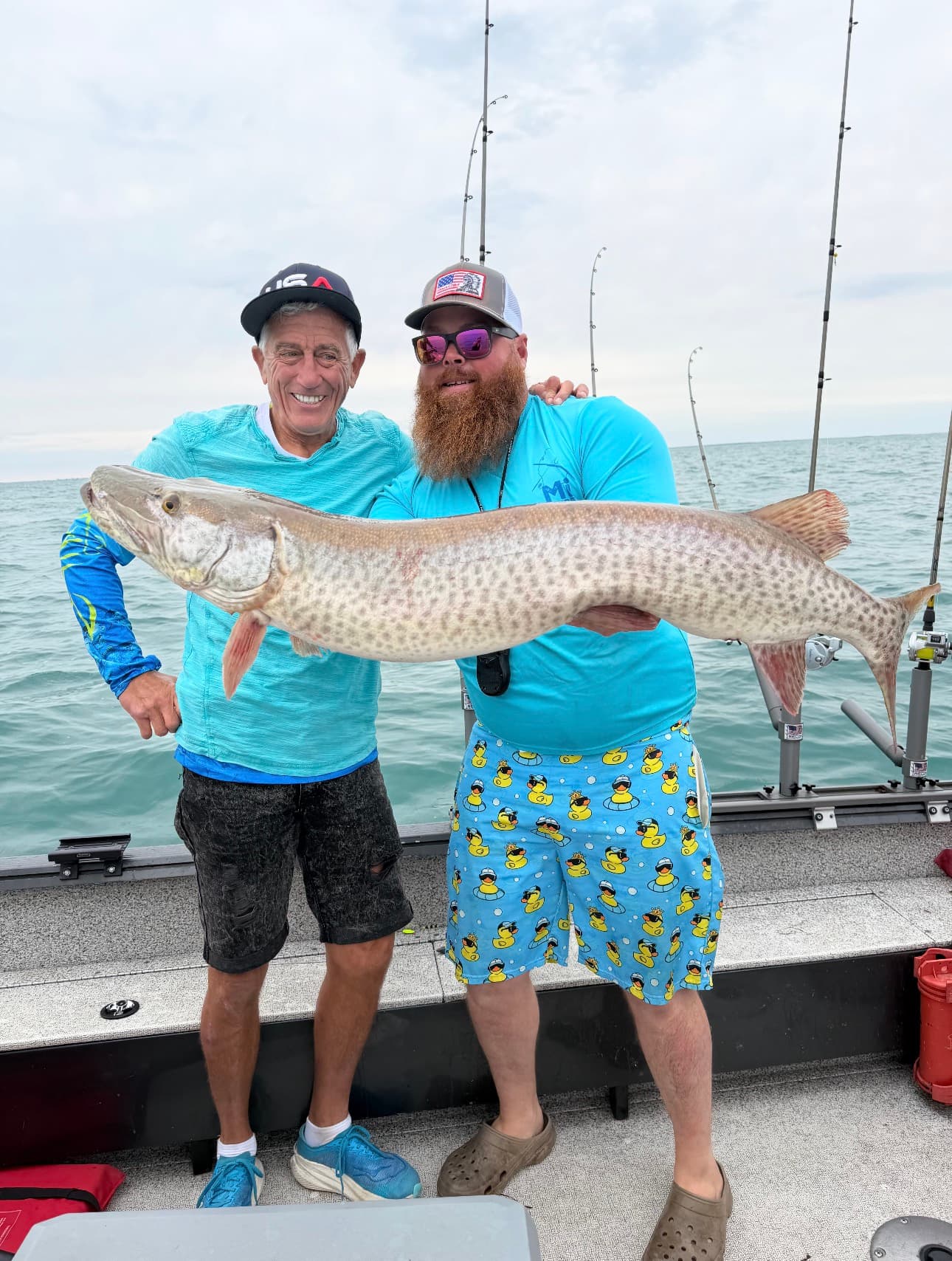 Trophy muskie caught with MI Guide Service